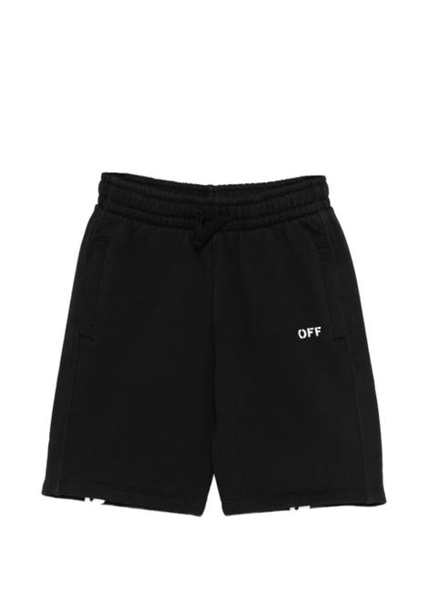 Bermuda con logo OFF WHITE KIDS | OBCI001S26FLE003001